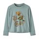 Patagonia Long-Sleeved Capilene Silkweight UPF T-Shirt - Toddler Coral Community / Thermal Blue