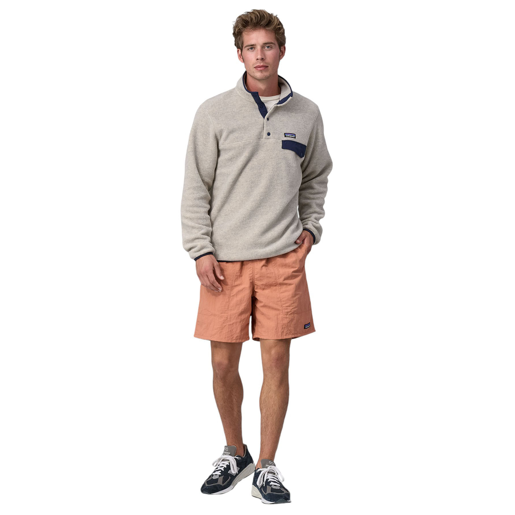 Patagonia Lightweight Synchilla Snap-T Fleece Pullover - Men's Oatmeal Heather