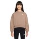 Nike Sportswear Club Fleece Boxy Crew-Neck Sweatshirt - Girls' Hemp / Hemp / White