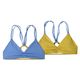 Patagonia Reversible Seaglass Bay Bikini Top - Women's Ripple / Abundant Blue
