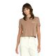 Volcom Dial Crop Tee - Women's Hazelnut