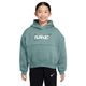 Nike NSW Club Fleece Boxy GX Star Hoody - Girls' Cannon / White