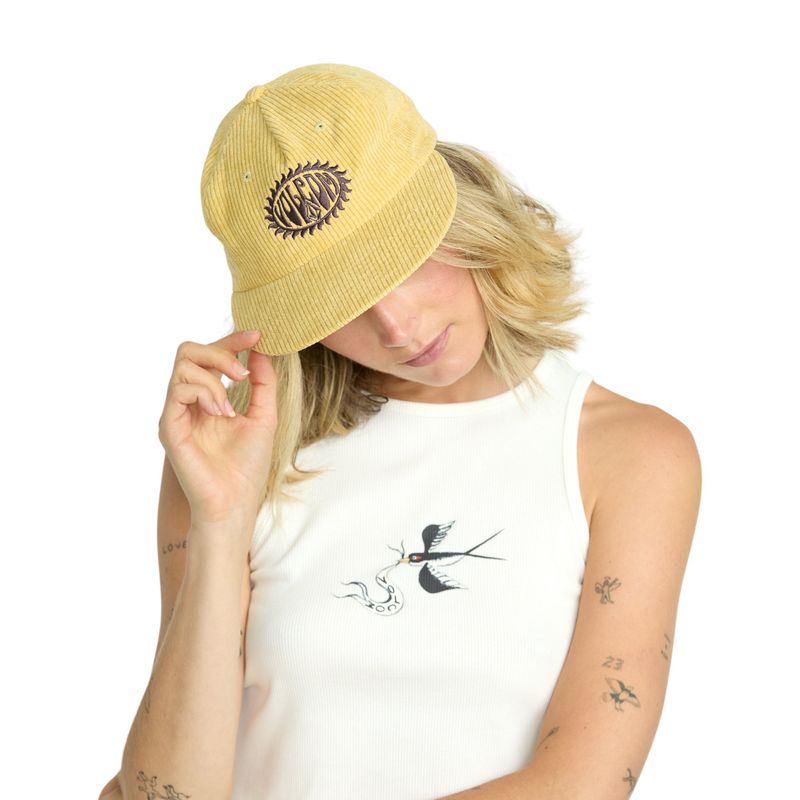 VOLCOM-W-FULL-STONE-DAD-HAT-Dust-Yellow