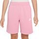 Nike Sportswear Club Fleece French Terry Short - Youth Med Soft Pink / White
