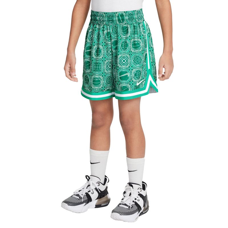 Nike DNA Dri-FIT 5" Basketball Shorts - Kids' Stadium Green / White