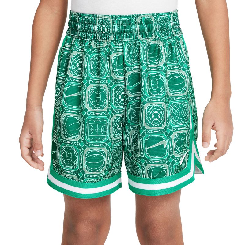Nike DNA Dri-FIT 5" Basketball Shorts - Kids' Stadium Green / White
