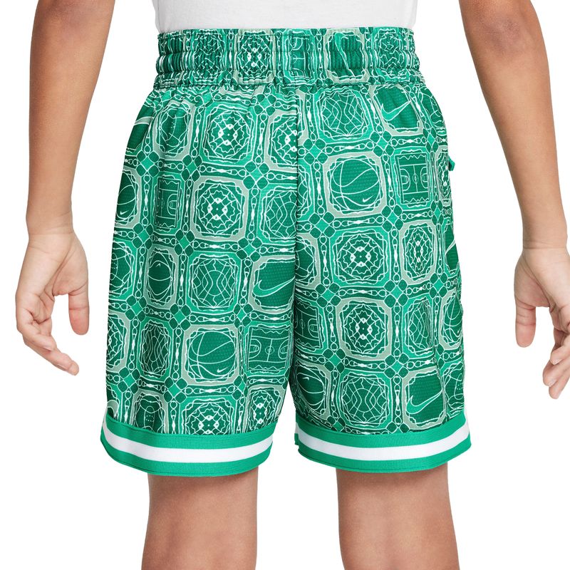 Nike DNA Dri-FIT 5" Basketball Shorts - Kids' Stadium Green / White