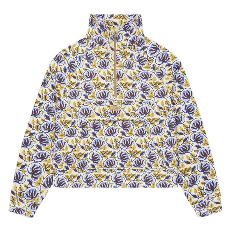Picture-Quenda-1-2-Zip-Sweat---Women-s-Alpine-Thistle-Print