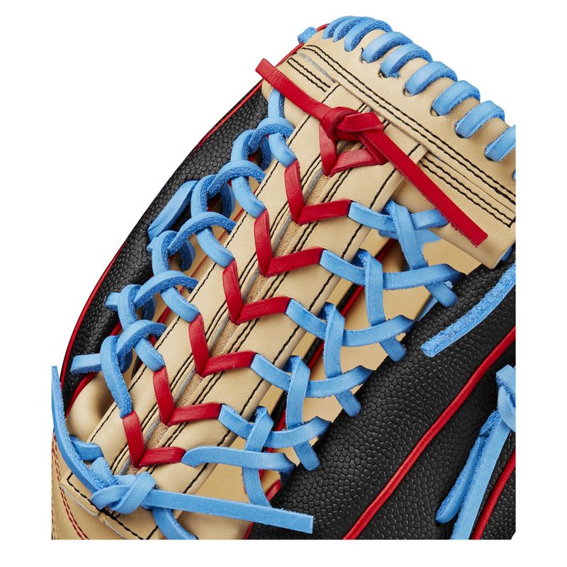 Wilson-A2000-PF92-12.25--Baseball-Glove---Spring-2025-Blonde---Black-SuperSkin---Red