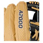WILSON-GLOVE-A2000-SUMMER-2025-KBH13-Blonde---Blonde-SuperSnakeSkin---Black---Wilson-Yellow