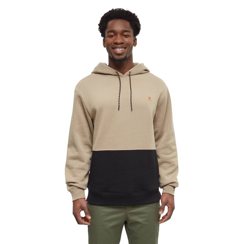 Tentree Howson Hoodie - Men's Khaki/Meteorite Black