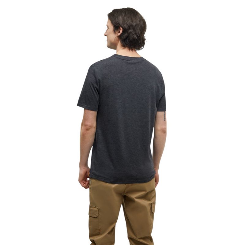 Tentree Juniper Cork Patch T-Shirt - Men's Meteorite Black Heather/Cork Patch