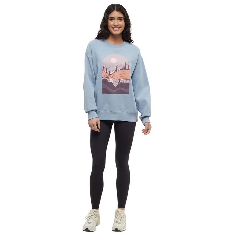 Tentree Emerald Edge Crew - Women's Blue Haze/Huckleberry