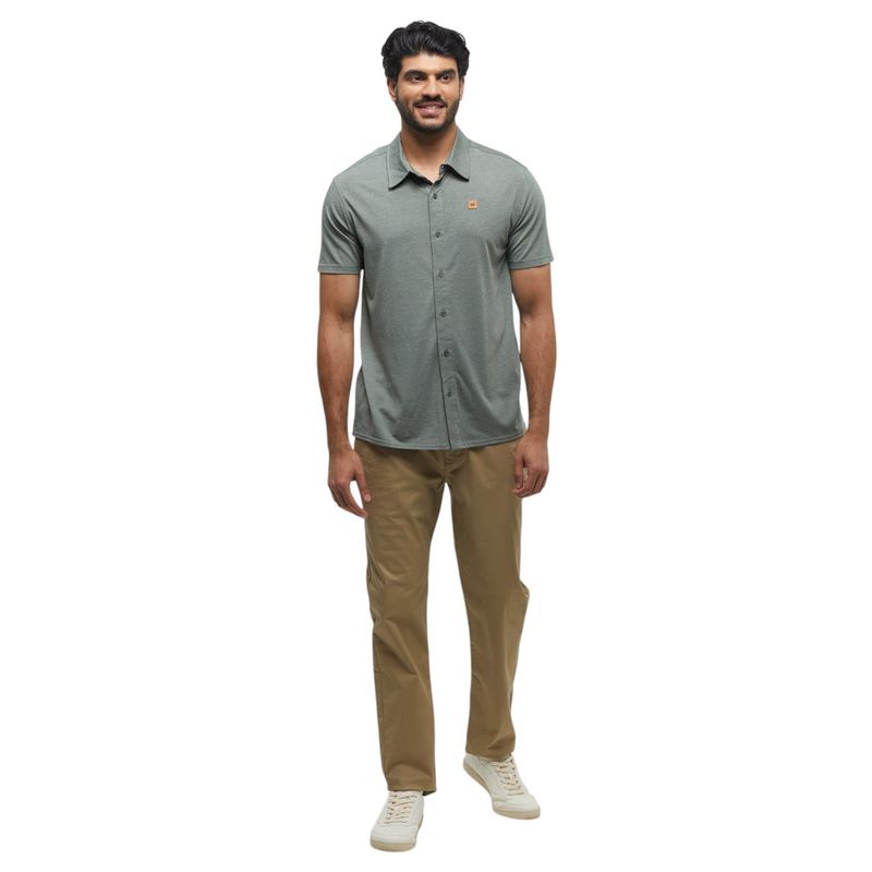 Tentree Treeblend Shortsleeve Shirt - Men's Agave Green Heather