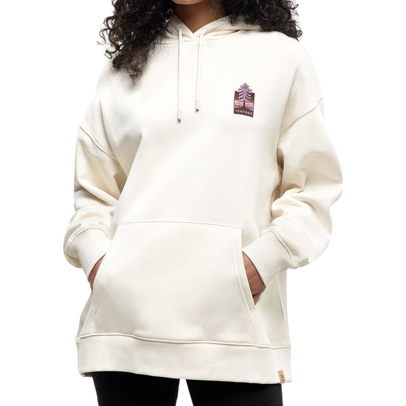 Tentree Emerald Edge Oversized Hoodie - Women's Undyed/Huckleberry