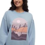 Tentree Emerald Edge Crew - Women's Blue Haze/Huckleberry