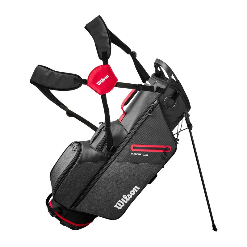 Wilson-Profile-Complete-Golf-Club-Stand-Bag-Set---Men-s-Black---Red