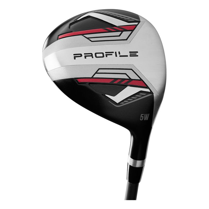 Wilson-Profile-Complete-Golf-Club-Stand-Bag-Set---Men-s-Black---Red