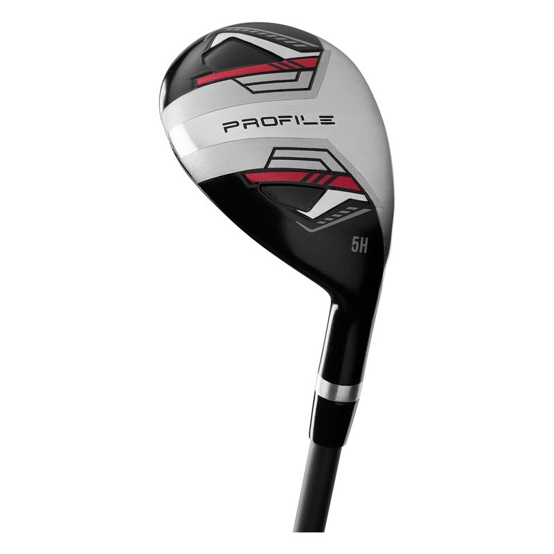 Wilson-Profile-Complete-Golf-Club-Stand-Bag-Set---Men-s-Black---Red