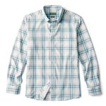 Orvis-Ultralight-Comfort-Stretch-Long-Sleeved-Shirt---Men-s-Dark-Cyan---White