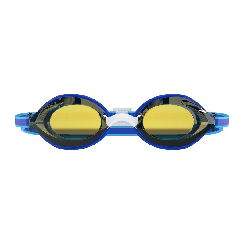 Speedo-Jr.-Mirrored-Vanquisher-3.0---Kids--Cobalt-Pop---Cobalt---Gold-Mirror