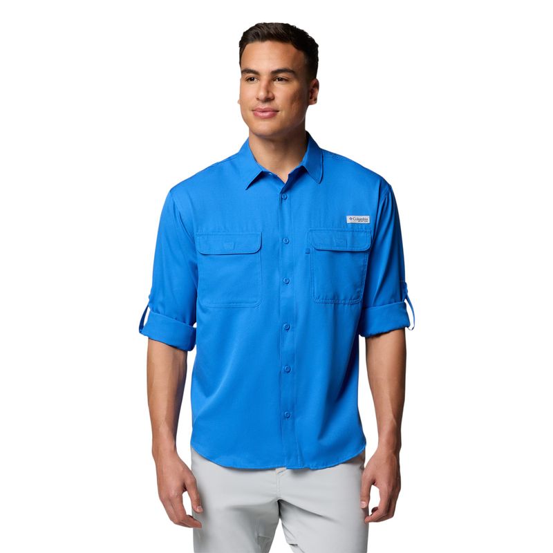 Columbia-Shirt-PFG-Backwater-Long-Sleeve---Men-s-Vivid-Blue