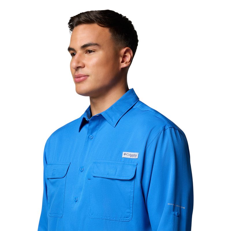 Columbia-Shirt-PFG-Backwater-Long-Sleeve---Men-s-Vivid-Blue