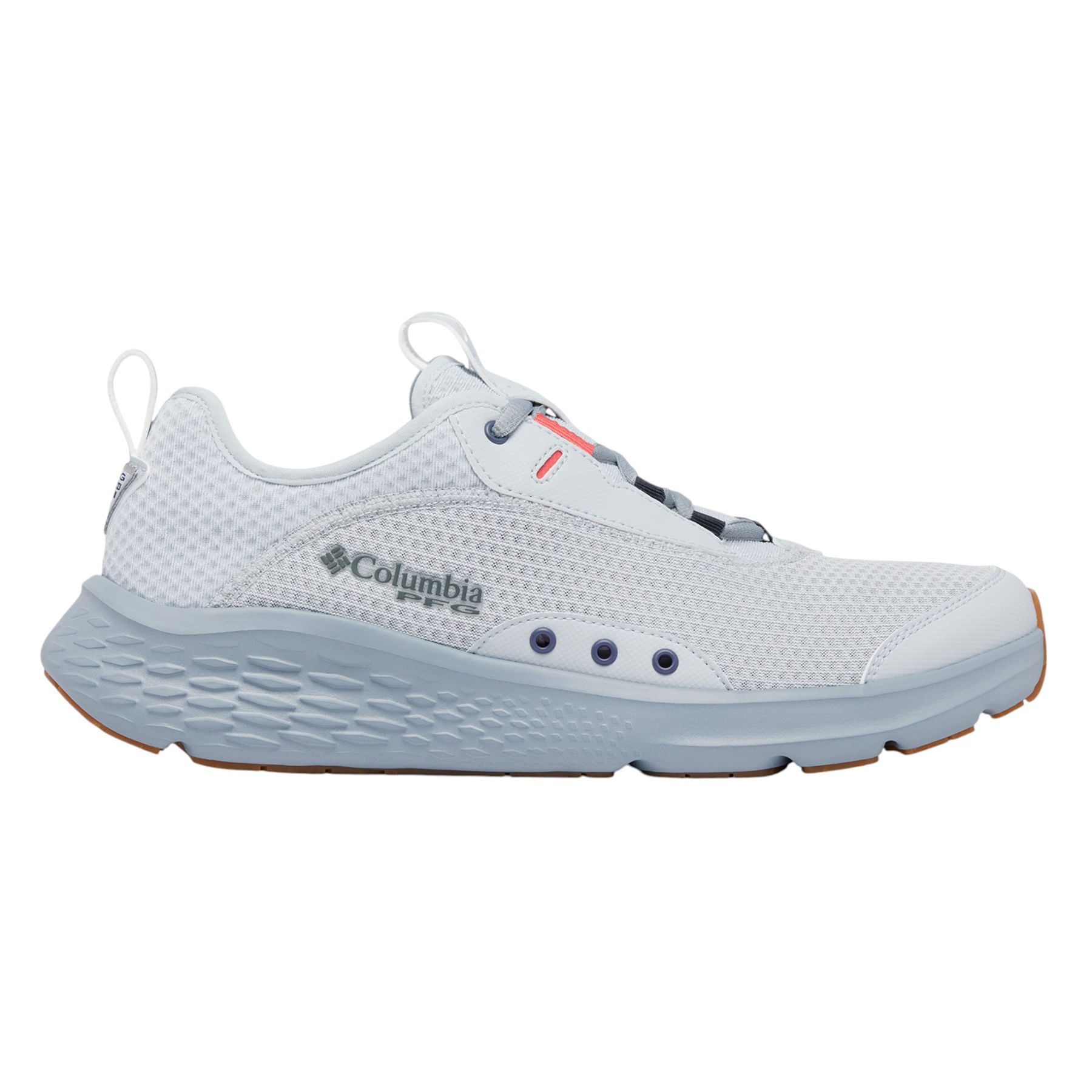 Columbia PFG Castback Shoe - Men's Cirrus Grey / Sunset Red
