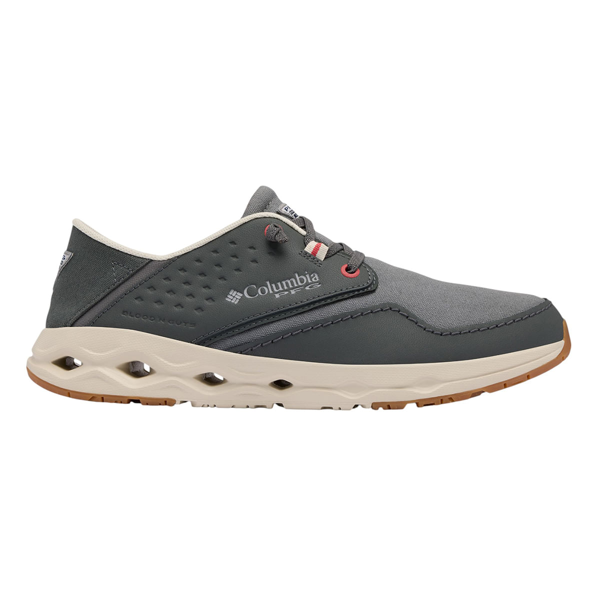 Columbia PFG Bahama X Relaxed Shoe - Men's Grill / Sunset Red