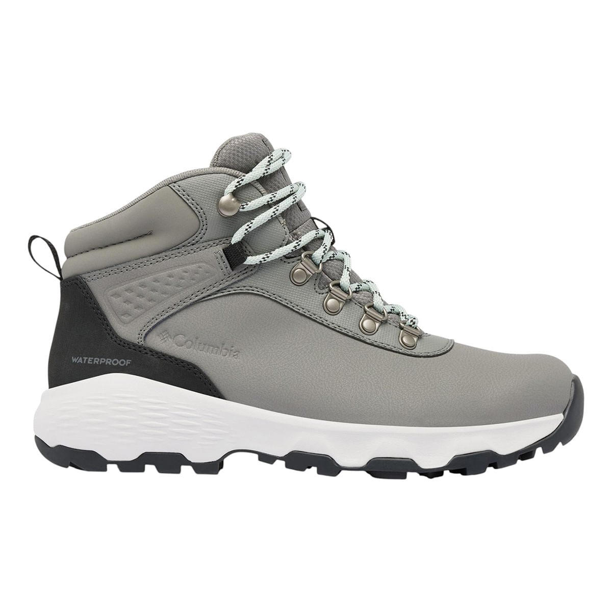 Columbia Newton Wander Leather Boot - Women's Quarry / Cool Green