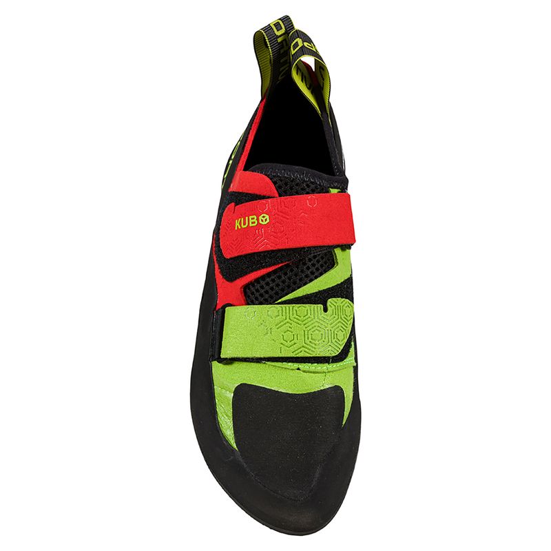La-Sportiva-Kubo-Climbing-Shoes---Men-s-Goji---Neon