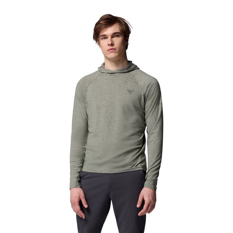 Columbia PFG Uncharted Hoodie - Men's Cypress Heather
