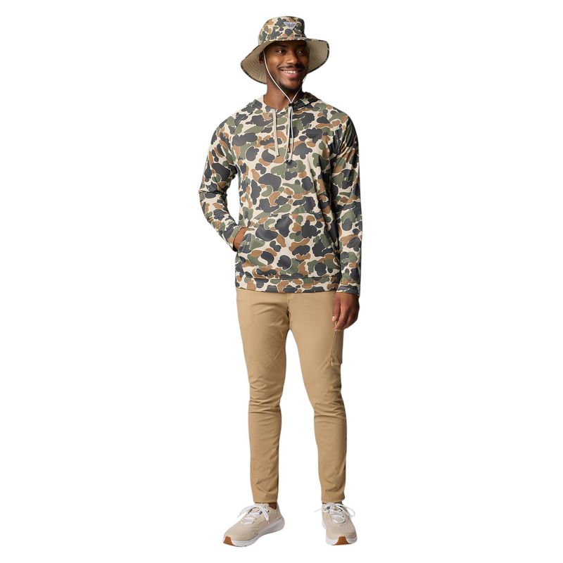 Columbia Wild Cast Camp Hoodie - Men's Fossil Deltahunter Camo