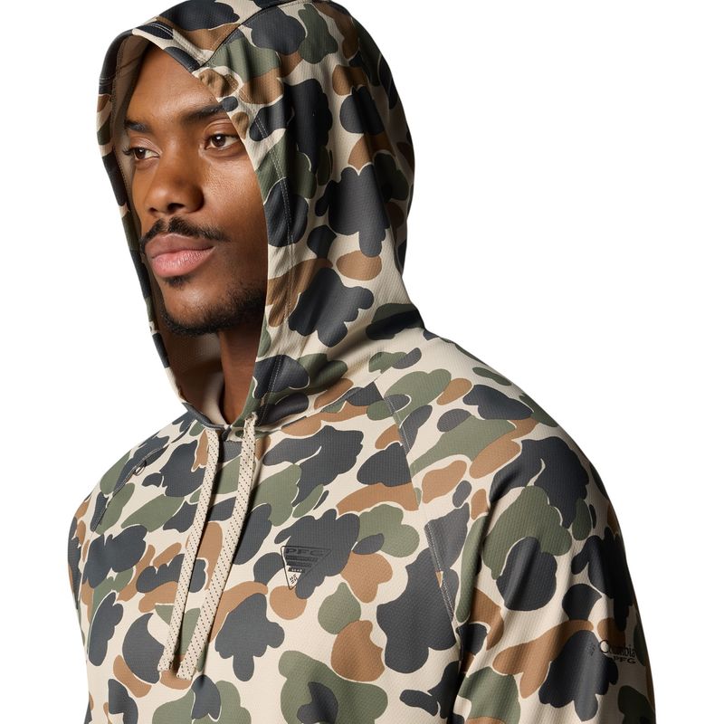 Columbia Wild Cast Camp Hoodie - Men's Fossil Deltahunter Camo