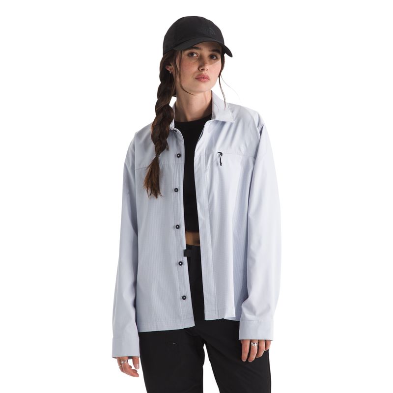 The-North-Face-Lightrange-Long-Sleeve-Shirt---Women-s-Mystic-Haze