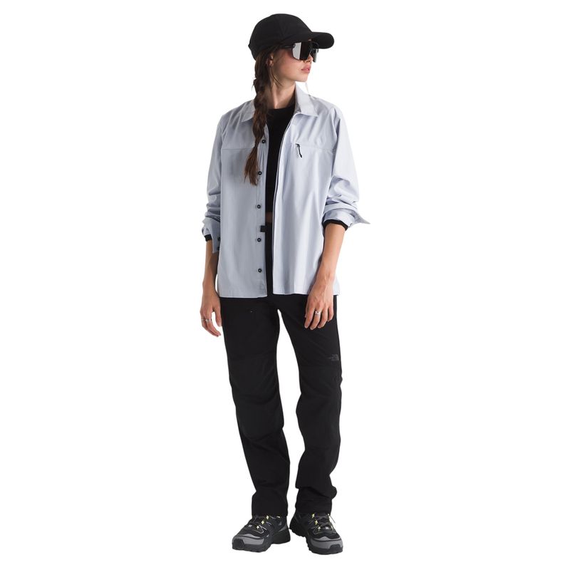 The-North-Face-Lightrange-Long-Sleeve-Shirt---Women-s-Mystic-Haze