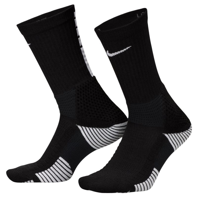 Nike Elite 2.0 Cushioned Crew Sock Black / White / White