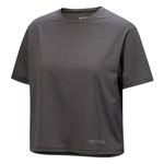 Arc-teryx-Taema-Crop-Logo-Short-Sleeve-Shirt---Women-s-Black-Heather---Graph