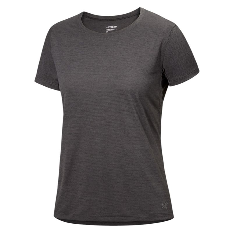 Arc'teryx Taema Crew Short Sleeve Shirt - Women's Black Heather