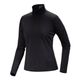 Arc'teryx Rho Zip Neck Base Layer Top - Women's BLACK