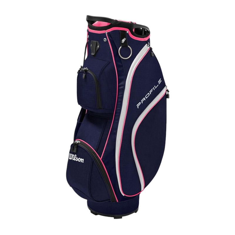 Wilson-Profile-Complete-Golf-Club-Cart-Bag-Set---Women-s-Blue---Pink