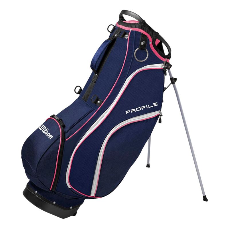 Wilson-Profile-Complete-Golf-Club-Stand-Bag-Set---Women-s-Blue---Pink