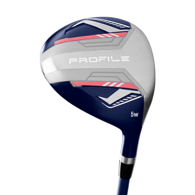 Wilson-Profile-Complete-Golf-Club-Cart-Bag-Set---Women-s-Blue---Pink