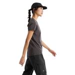 Arc'teryx Taema Crew Short Sleeve Shirt - Women's Black Heather