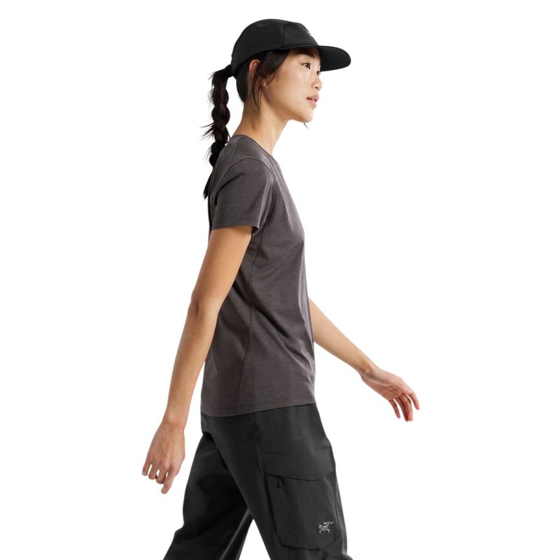 Arc'teryx Taema Crew Short Sleeve Shirt - Women's Black Heather
