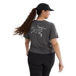 Arc-teryx-Taema-Crop-Logo-Short-Sleeve-Shirt---Women-s-Black-Heather---Graph