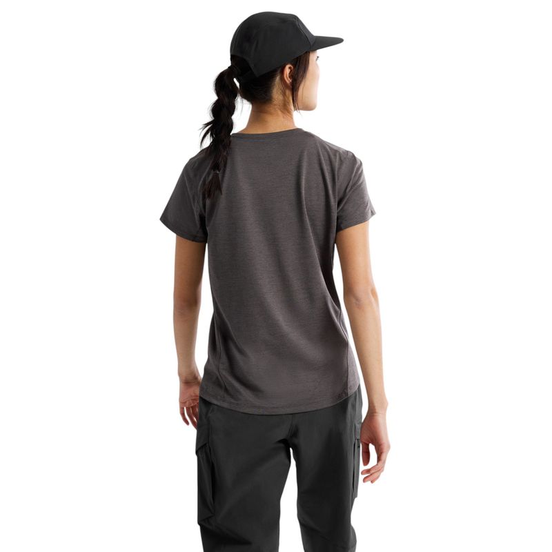 Arc'teryx Taema Crew Short Sleeve Shirt - Women's Black Heather