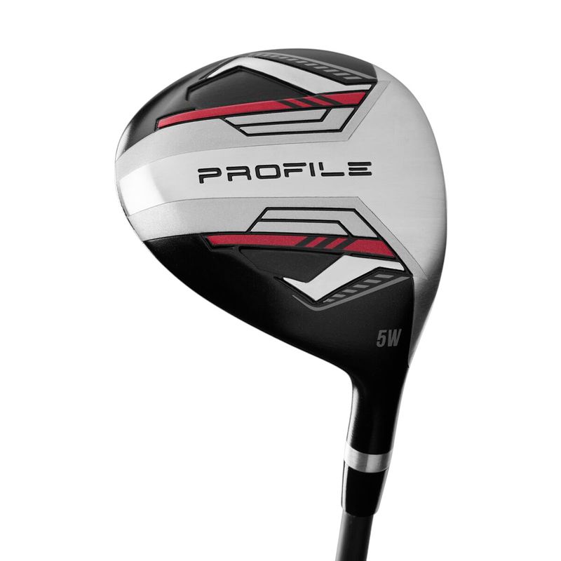 Wilson-Profile-Complete-Golf-Club-Stand-Bag-Set---Teen-Black---Red