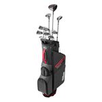 Wilson-Profile-Complete-Golf-Club-Stand-Bag-Set---Teen-Black---Red