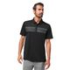 TravisMathew Good Good Chest Stripe Polo - Men's Black / Eggshell